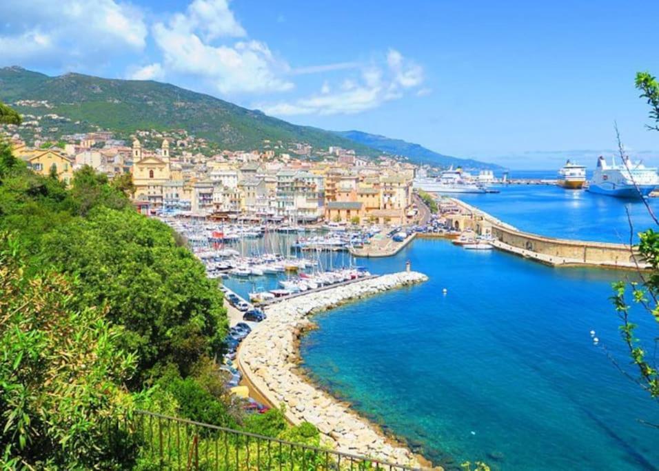 Ville-di-Pietrabugno Charmant Studio Climatise Avec Parking, Au Coeur De Pietranera, Plage A 500M, Bastia A 2Km מראה חיצוני תמונה